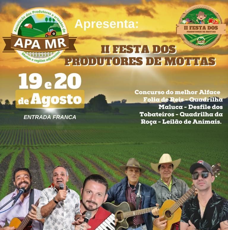 No momento, você está visualizando Vem aí a II edição da Festa dos Produtores de Mottas