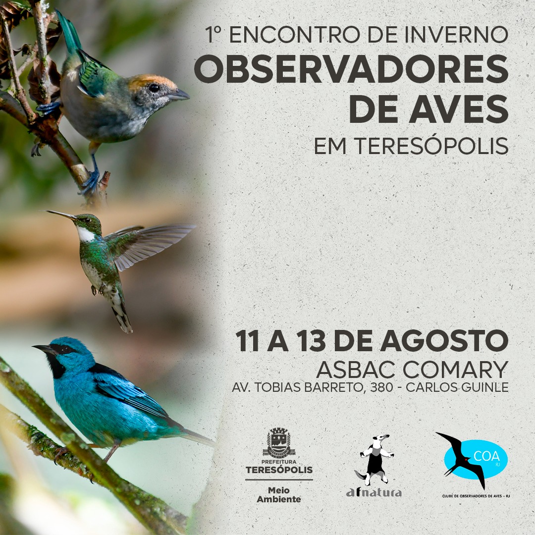 Você está visualizando atualmente Teresópolis receberá o 1º Encontro de Inverno de Observadores de Aves