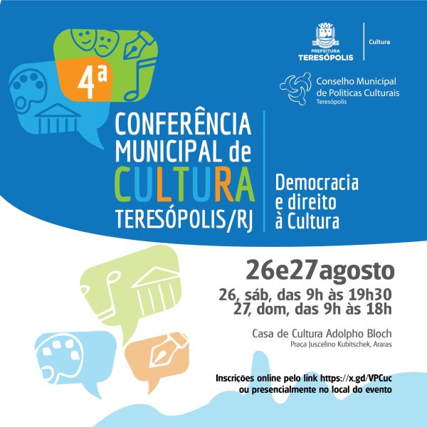 Leia mais sobre o artigo Teresópolis realizará a 4ª Conferência Municipal de Cultura