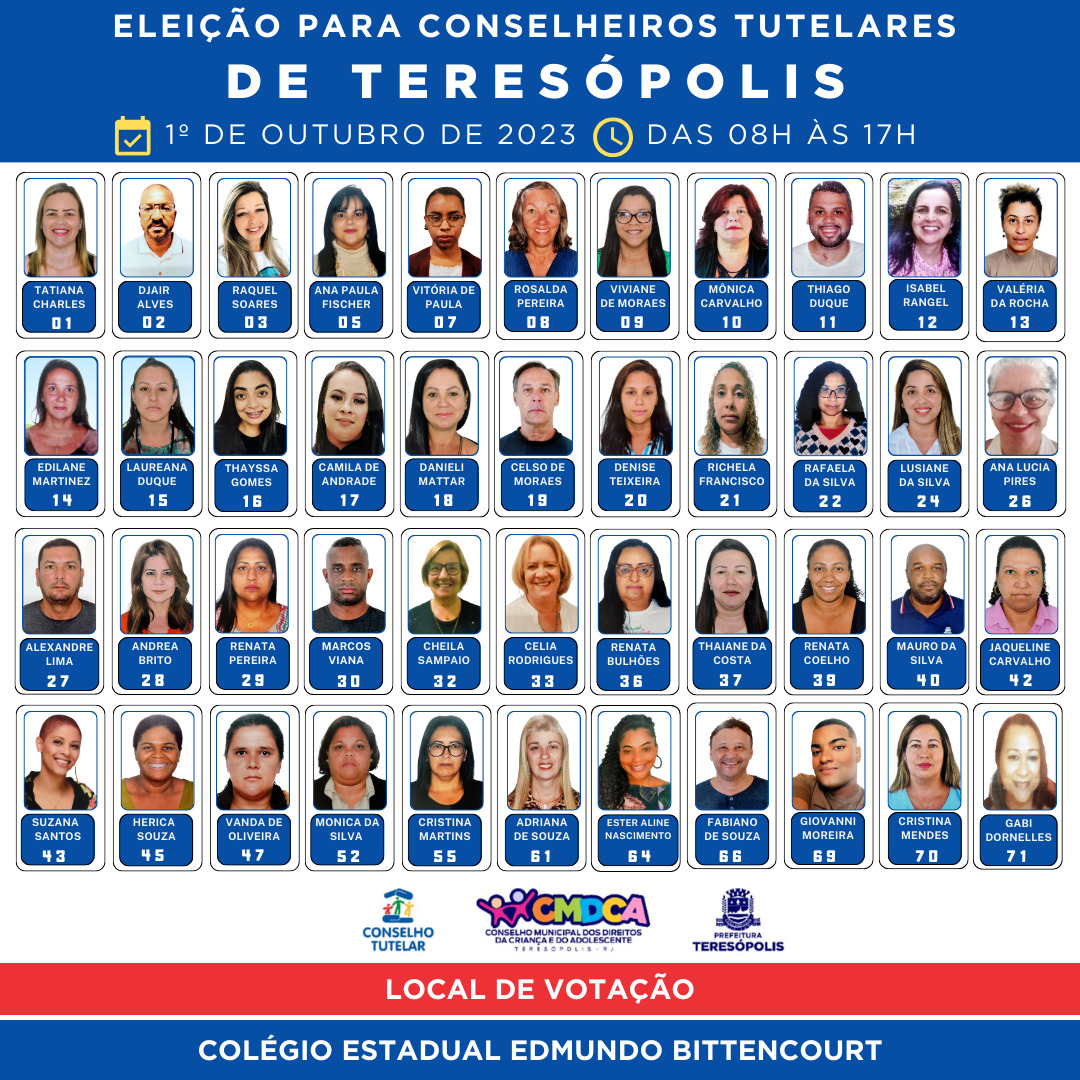 Você está visualizando atualmente Eleição dos Conselheiros Tutelares de Teresópolis acontece no dia 1º de outubro