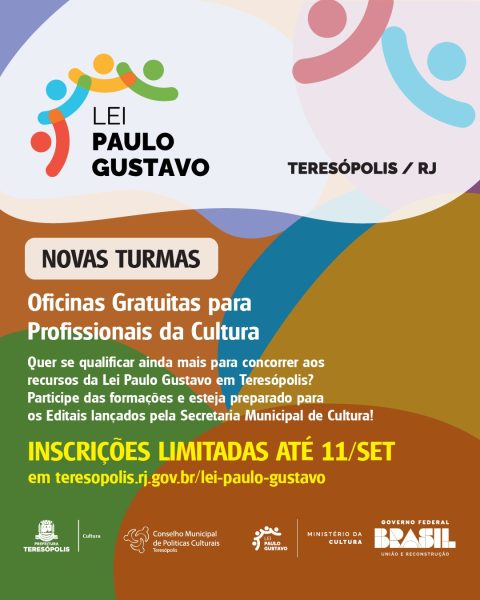 Leia mais sobre o artigo Teresópolis abre novas turmas para oficinas sobre elaboração de projetos da Lei Paulo Gustavo