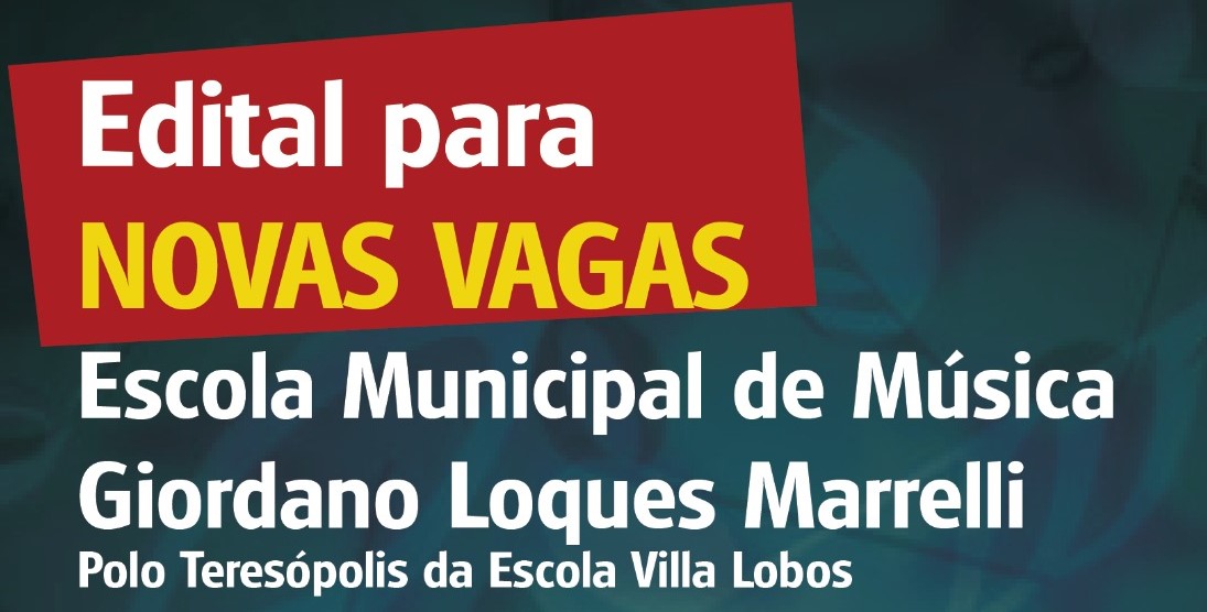 No momento, você está visualizando Ano Letivo de 2024: Escola Municipal de Música de Teresópolis abre em novembro inscrição para 58 vagas
