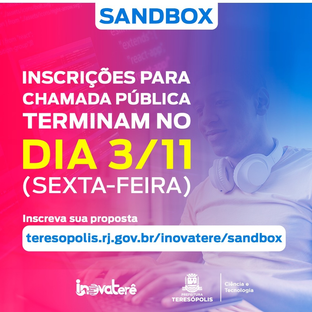Você está visualizando atualmente ‘Sandbox InovaTerê’ 2023: Inscrições para Chamada Pública terminam na próxima sexta, 3/11