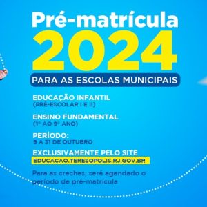 Pré-matrícula on-line para alunos novos de Pré-escolar ao 9º ano segue até o próximo dia 31