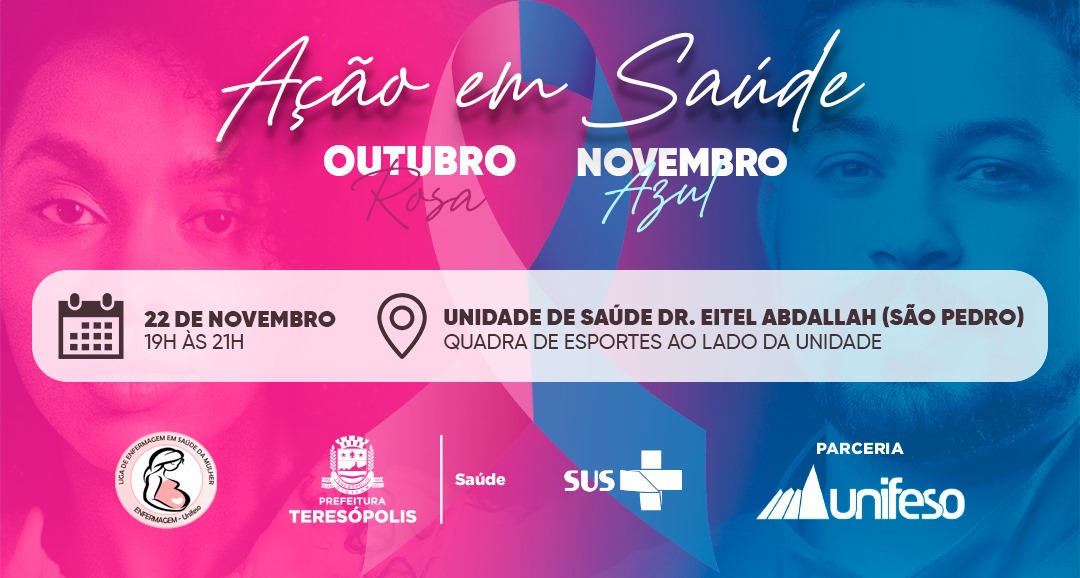 Você está visualizando atualmente Outubro Rosa e Novembro Azul: Prefeitura de Teresópolis promove ‘Ação em Saúde’