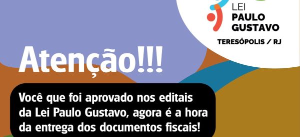 Leia mais sobre o artigo Resultado final dos contemplados pela Lei Paulo Gustavo em Teresópolis: documentos de regularidade fiscal devem ser entregues até sexta, 10/11