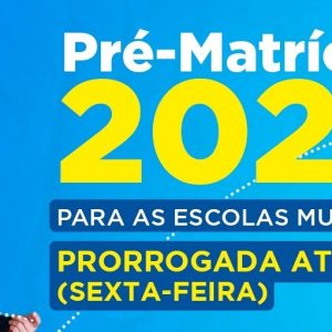 Pré-matrícula on-line para alunos novos de Pré-escolar ao 9º ano é prorrogada até a próxima sexta, 10