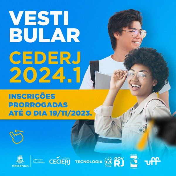 Leia mais sobre o artigo Inscrições para o Vestibular CEDERJ 2024.1 são prorrogadas até o próximo dia 19