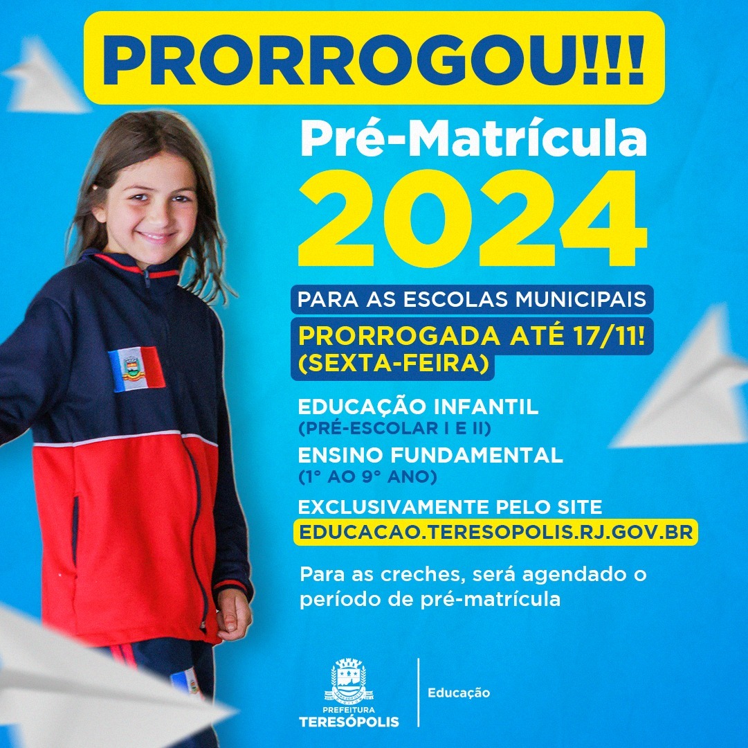 Você está visualizando atualmente Pré-matrícula on-line para alunos novos de Pré-escolar ao 9º ano é prorrogada até a próxima sexta, 17