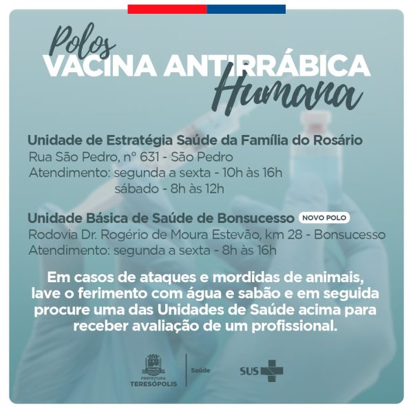 Leia mais sobre o artigo Secretaria Municipal de Saúde inaugura mais um polo de vacinação de profilaxia de antirrábica humana em Bonsucesso: O novo atendimento visa facilitar o acesso ao serviço para moradores do interior do município.