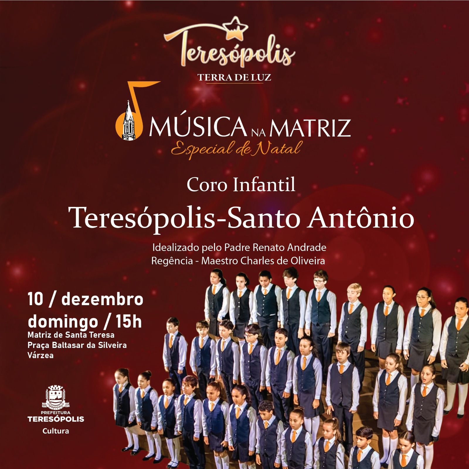 Você está visualizando atualmente Música na Matriz: Edição Especial de Natal apresenta dia 10 o Coro Infantil Teresópolis-Santo Antônio