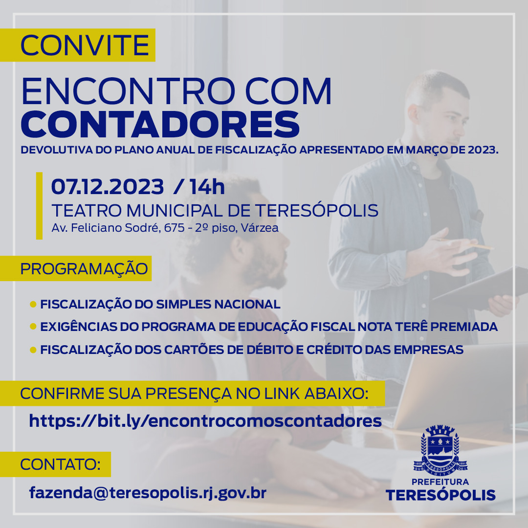 Você está visualizando atualmente Prefeitura de Teresópolis realiza Encontro com Contadores