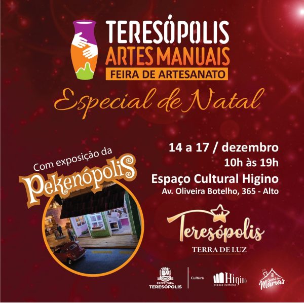 Leia mais sobre o artigo Terra de Luz 2023: Feira Teresópolis Artes Manuais tem edição de Natal no Espaço Cultural Higino