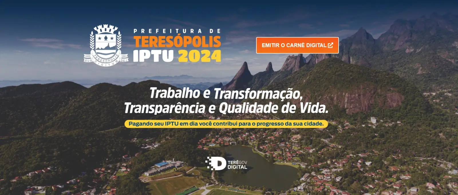 Você está visualizando atualmente IPTU 2024: Teresópolis libera guias on-line para pagamento do imposto. Mantidos os descontos de 15% e 10% para quitação em parcela única