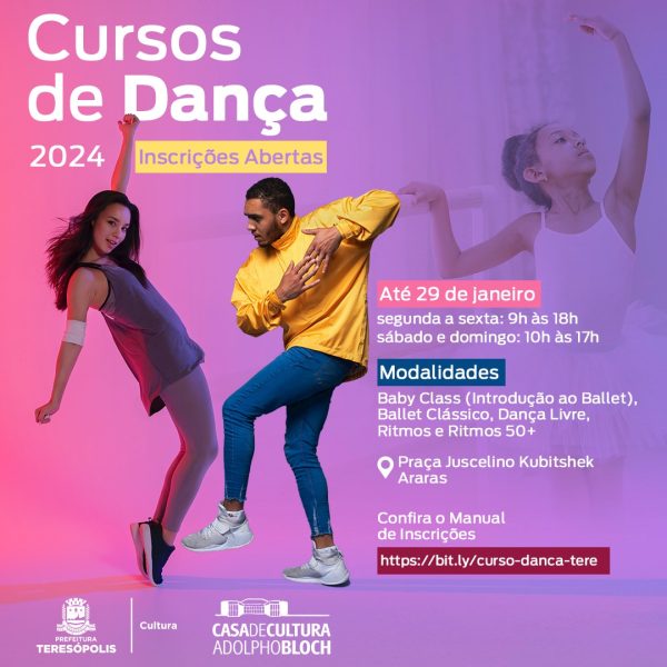 Leia mais sobre o artigo Casa de Cultura de Teresópolis abre inscrição para os cursos gratuitos de Dança e de Teatro
