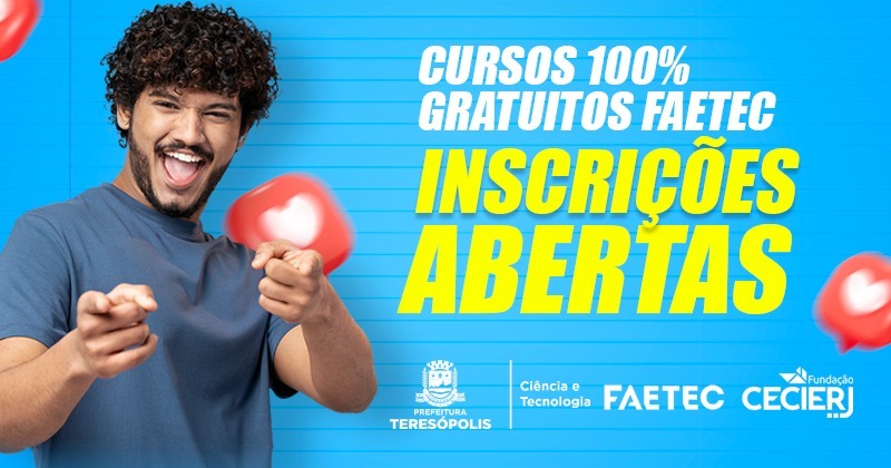 Você está visualizando atualmente Faetec com inscrições abertas para cursos gratuitos até 1º/02