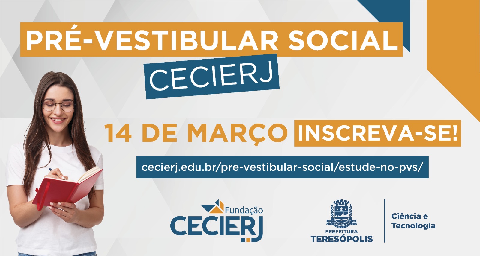 Leia mais sobre o artigo Pré-vestibular Social Cecierj 2024 com inscrições abertas até o dia 14 de março