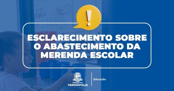 Leia mais sobre o artigo Esclarecimento Sobre a Merenda Escolar