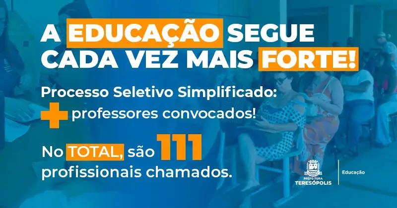 Leia mais sobre o artigo Prefeitura de Teresópolis faz nova convocação de professores aprovados em processo seletivo