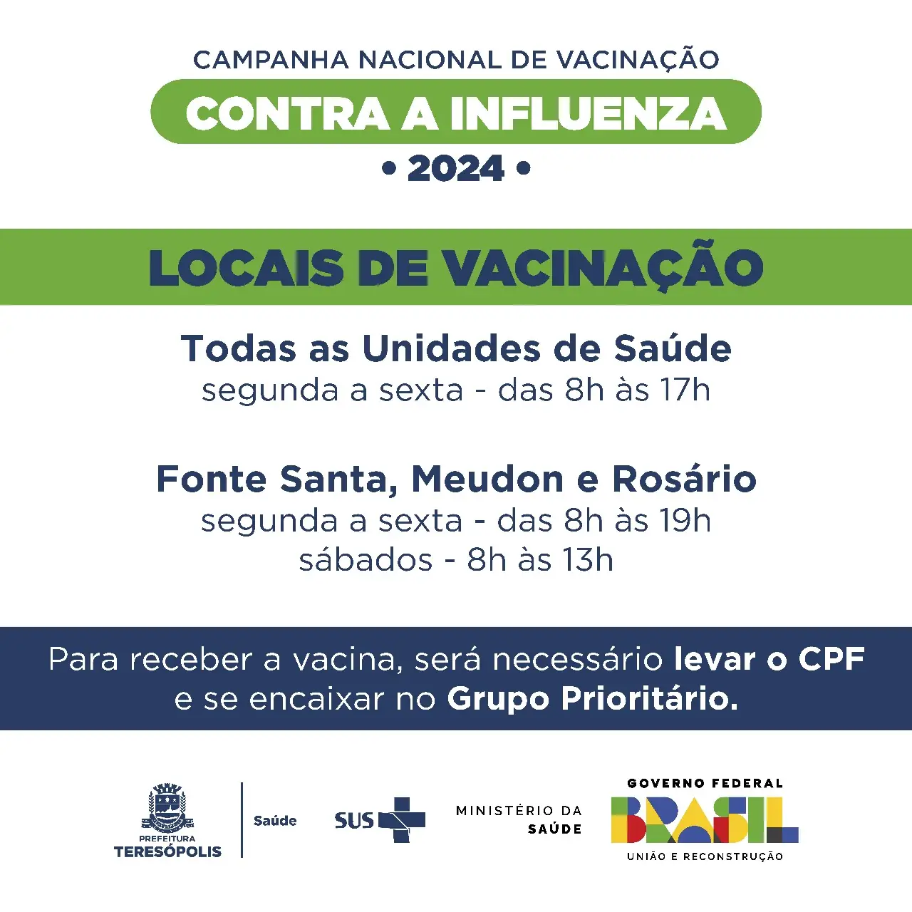 Leia mais sobre o artigo Influenza 2024: campanha tem início no próximo dia 27