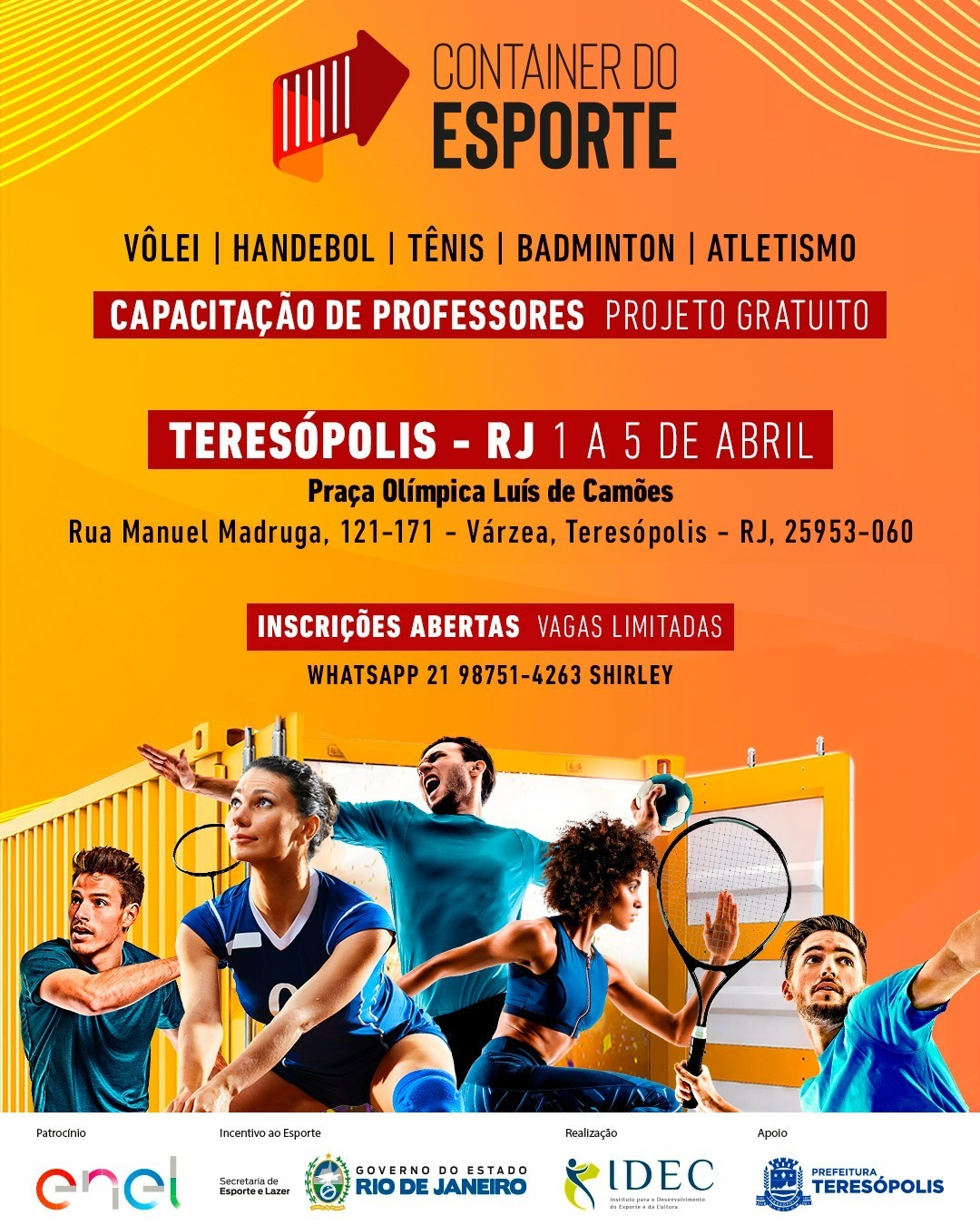 Você está visualizando atualmente Teresópolis recebe ‘Container do Esporte’, na Praça Olímpica