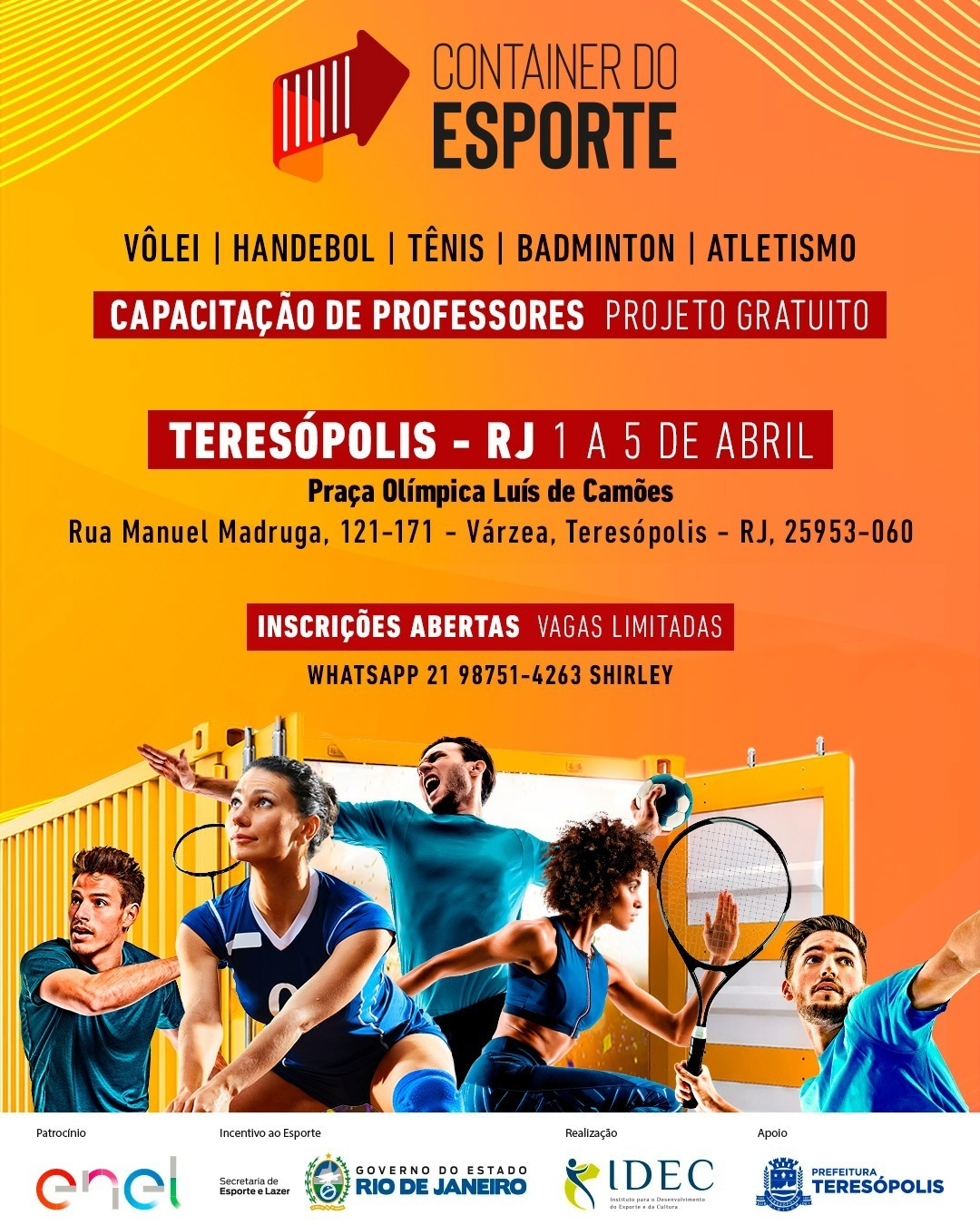 No momento, você está visualizando Teresópolis recebe ‘Container do Esporte’, na Praça Olímpica