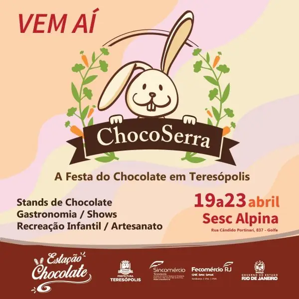 Leia mais sobre o artigo ChocoSerra 2024 será de 19 a 23 de abril, no Sesc Alpina