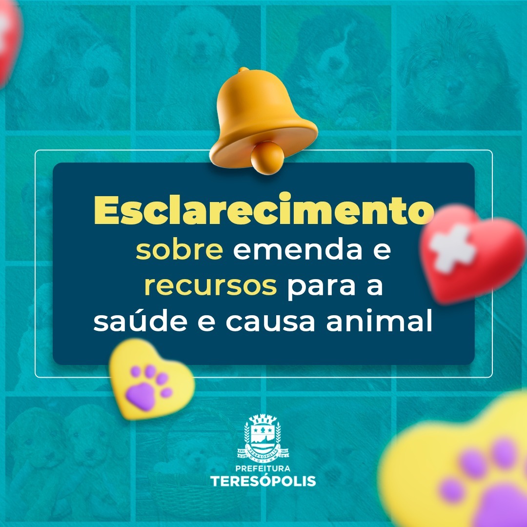 Você está visualizando atualmente Esclarecimento sobre emenda e recursos para a saúde e causa animal