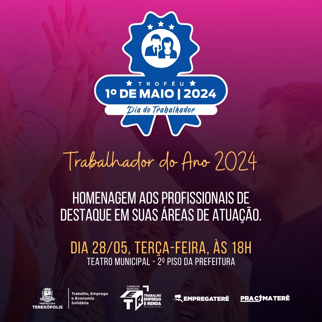 Leia mais sobre o artigo Troféu Trabalhador do Ano será entregue nesta terça, 28, em Teresópolis
