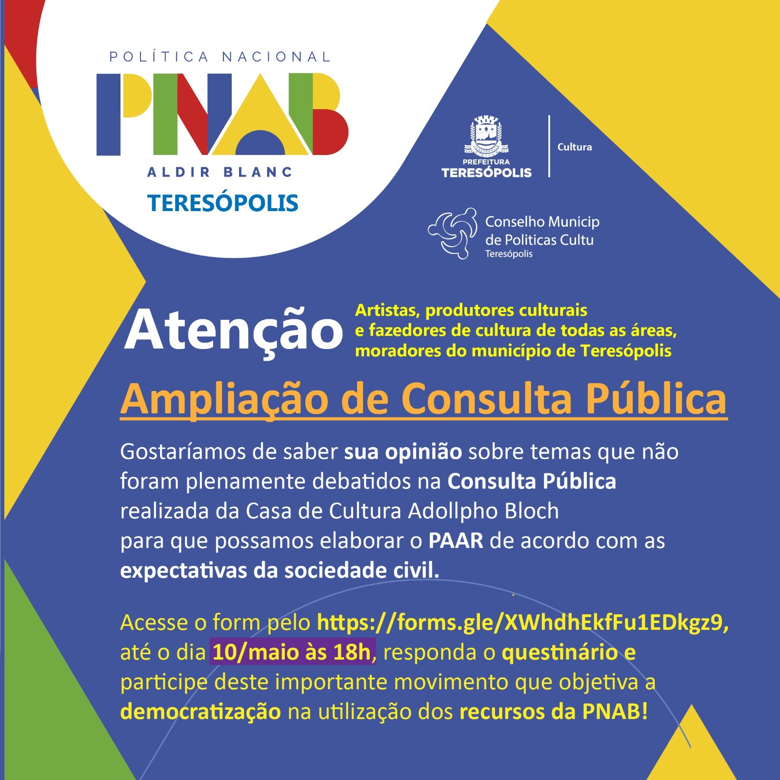 Você está visualizando atualmente Fomento à Cultura: Teresópolis amplia consulta pública para elaboração do plano de aplicação dos recursos da PNAB
