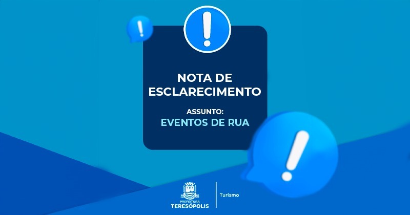 No momento, você está visualizando Nota de Esclarecimento sobre eventos de rua