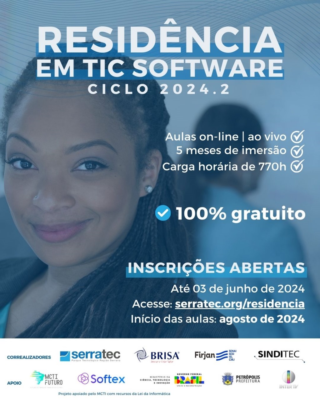 Leia mais sobre o artigo Abertas, até 3 de junho, as inscrições para Residência em TIC do Serratec