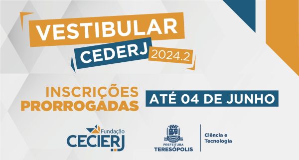 Leia mais sobre o artigo Prorrogadas as inscrições para o Vestibular Cederj 2024.2 abertas até o próximo dia 4 de junho