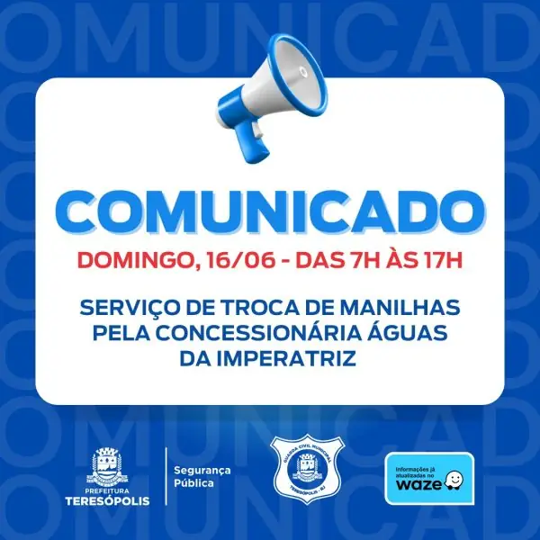 Leia mais sobre o artigo COMUNICADO: Interdição da Rua Monte Líbano neste domingo, 16, para troca de manilhas