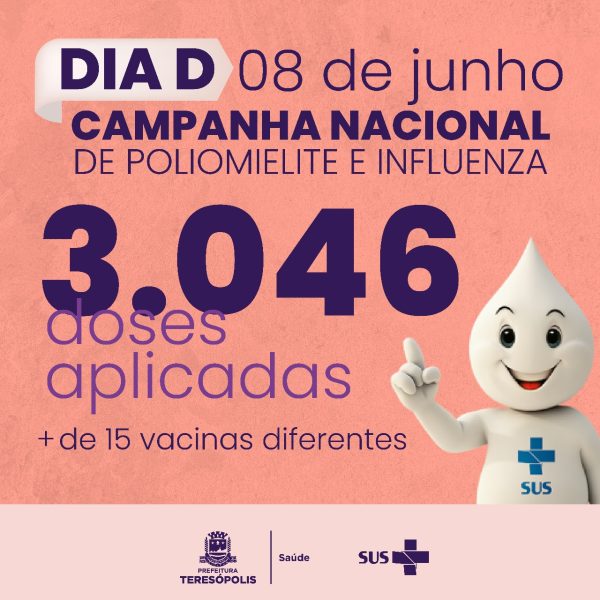 Leia mais sobre o artigo Dia D da vacinação aplica mais de 3 mil doses
