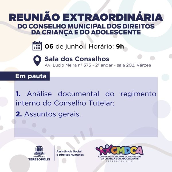 Leia mais sobre o artigo 1ª reunião extraordinária do CMDCA em 2024