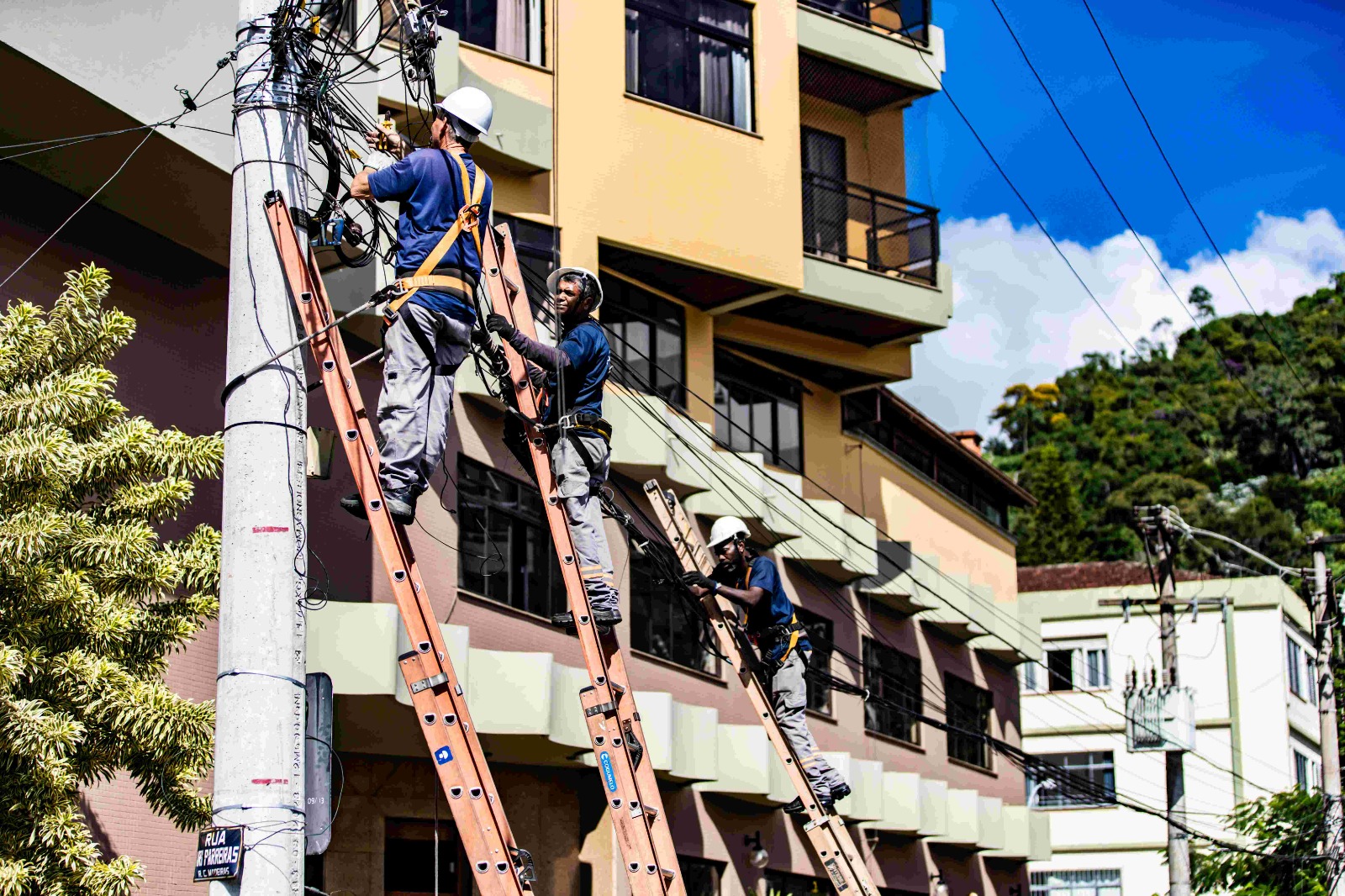 Leia mais sobre o artigo ‘Operação Caça Fio’: Prefeitura segue com trabalho de limpeza nos postes