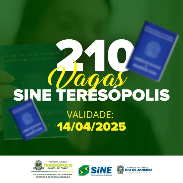 Leia mais sobre o artigo Sine Teresópolis anuncia 210 vagas de emprego