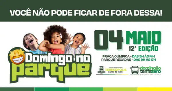 Leia mais sobre o artigo 12º edição do Domingo no Parque: muita diversão, lazer e entretenimento para toda a família