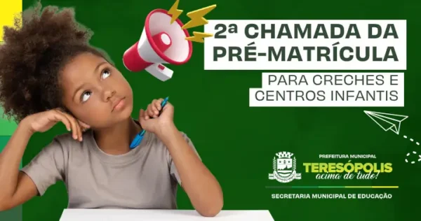 Leia mais sobre o artigo Matrículas da 2ª Chamada para creches e centros de educação infantil até a próxima sexta, dia 11