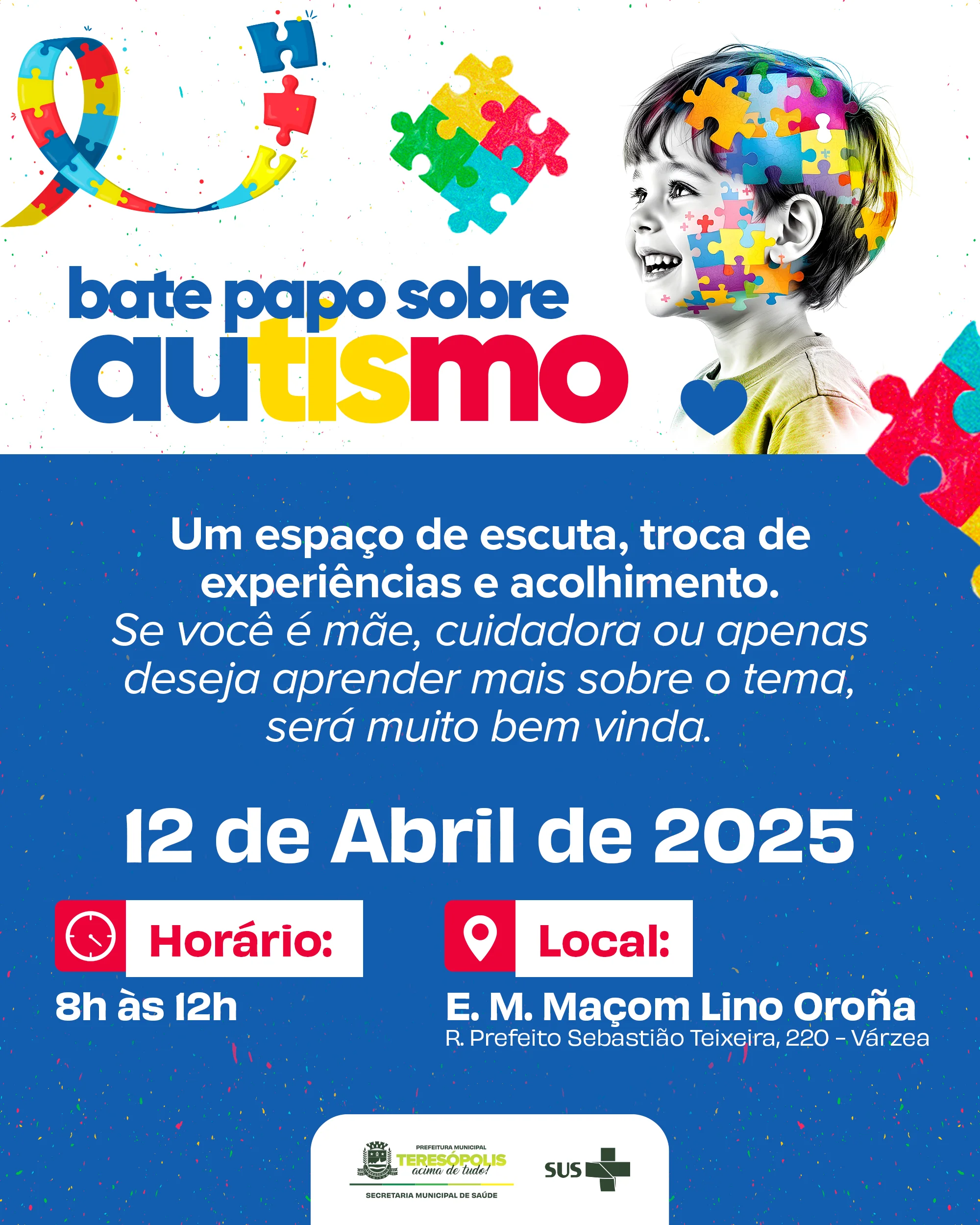 No momento, você está visualizando SMS promove evento de conscientização sobre o Autismo