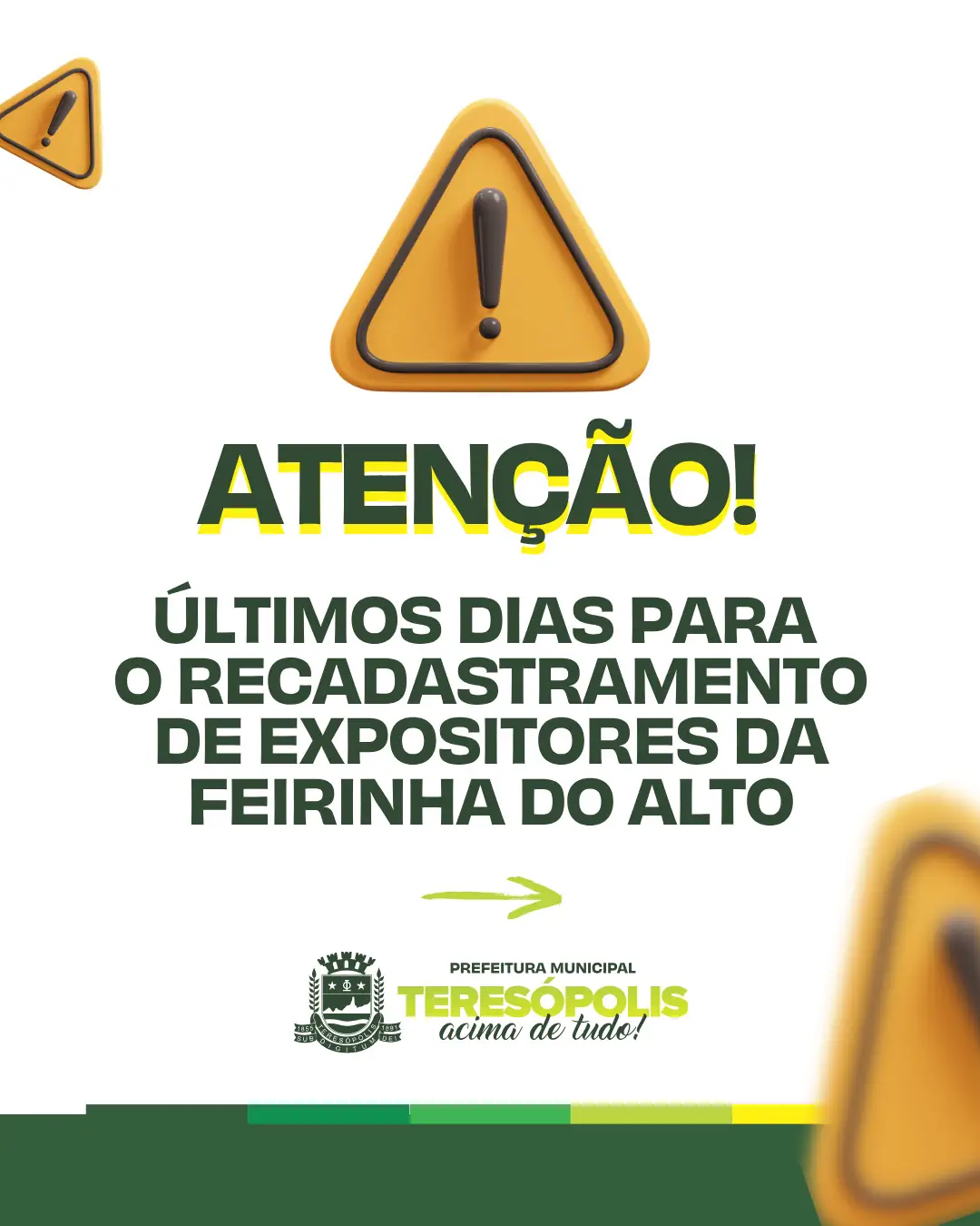 No momento, você está visualizando ATENÇÃO!  Últimos dias para o recadastramento de expositores da Feirinha do Alto