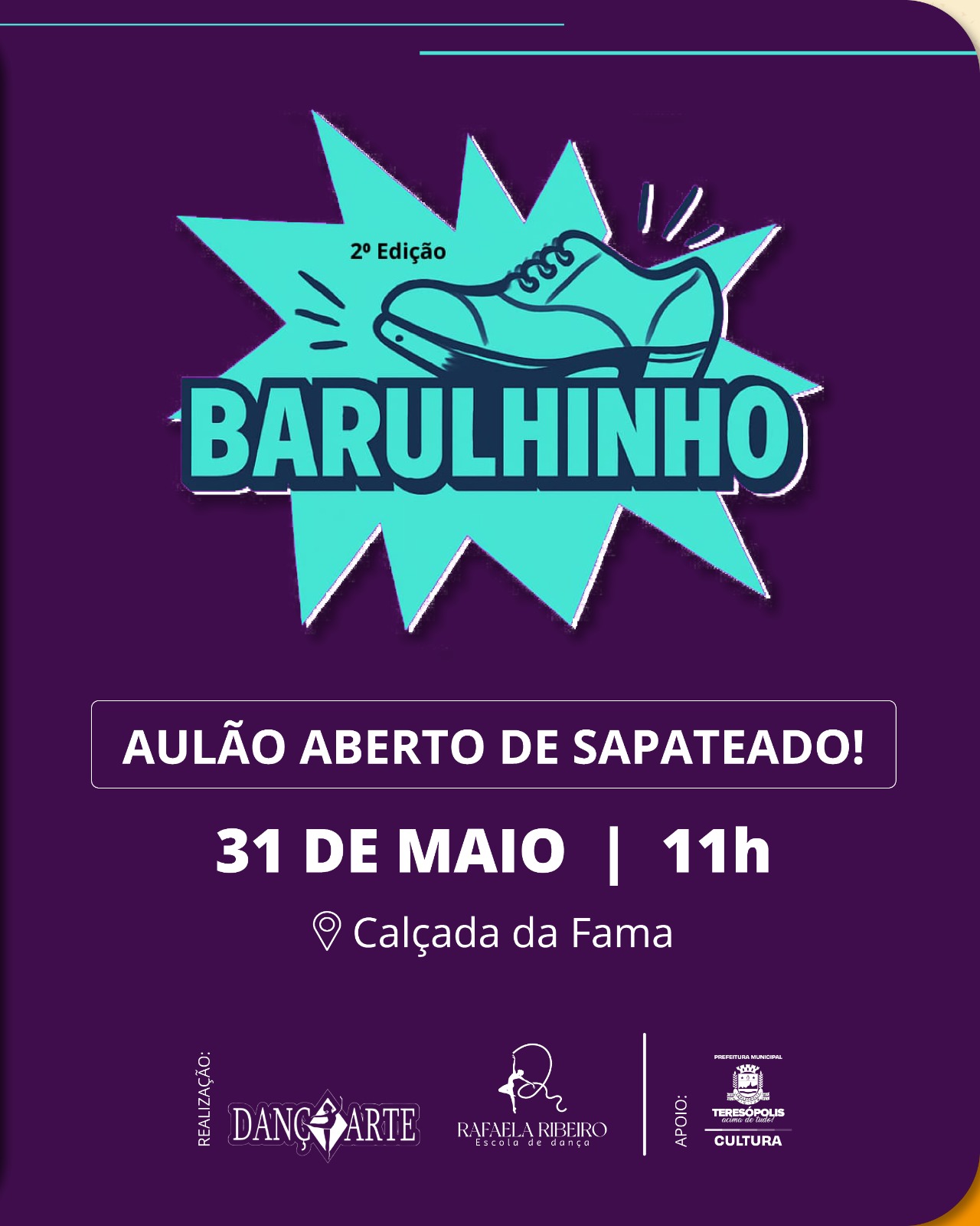 No momento, você está visualizando 2º Barulhinho: Evento celebra o Dia Internacional do Sapateado em Teresópolis
