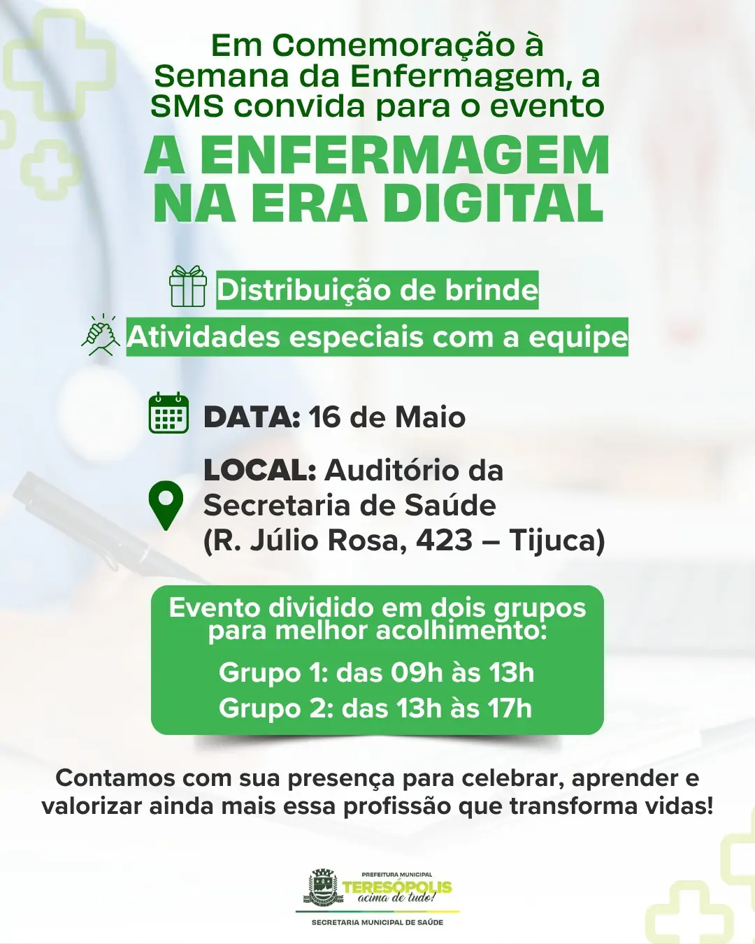 No momento, você está visualizando Secretaria de Saúde promove o evento “A Enfermagem na Era Digital”