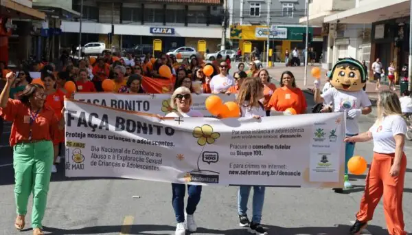 Leia mais sobre o artigo Ato no Parque Regadas e na Praça Olímpica marca campanha do 18 de maio em Teresópolis.