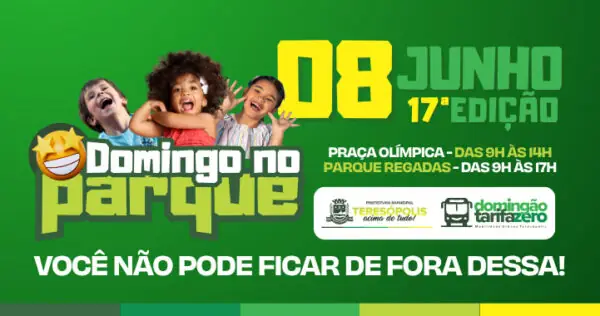 Leia mais sobre o artigo ‘Domingo no Parque’: Neste domingo, dia 8, acontece a 17ª edição desse evento que já virou tradição na cidade