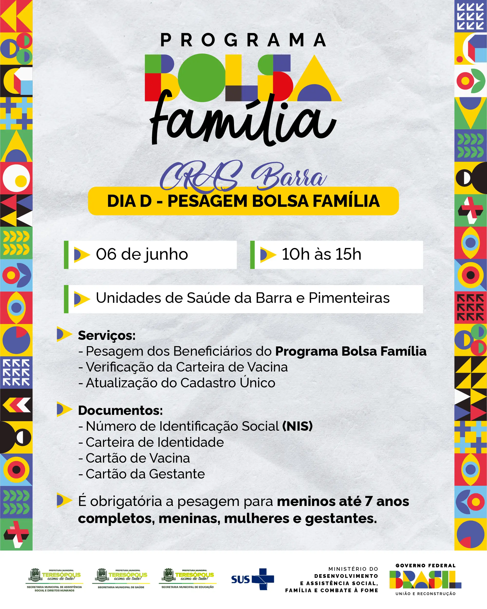 No momento, você está visualizando CRAS Barra realiza Dia D da pesagem do Bolsa Família