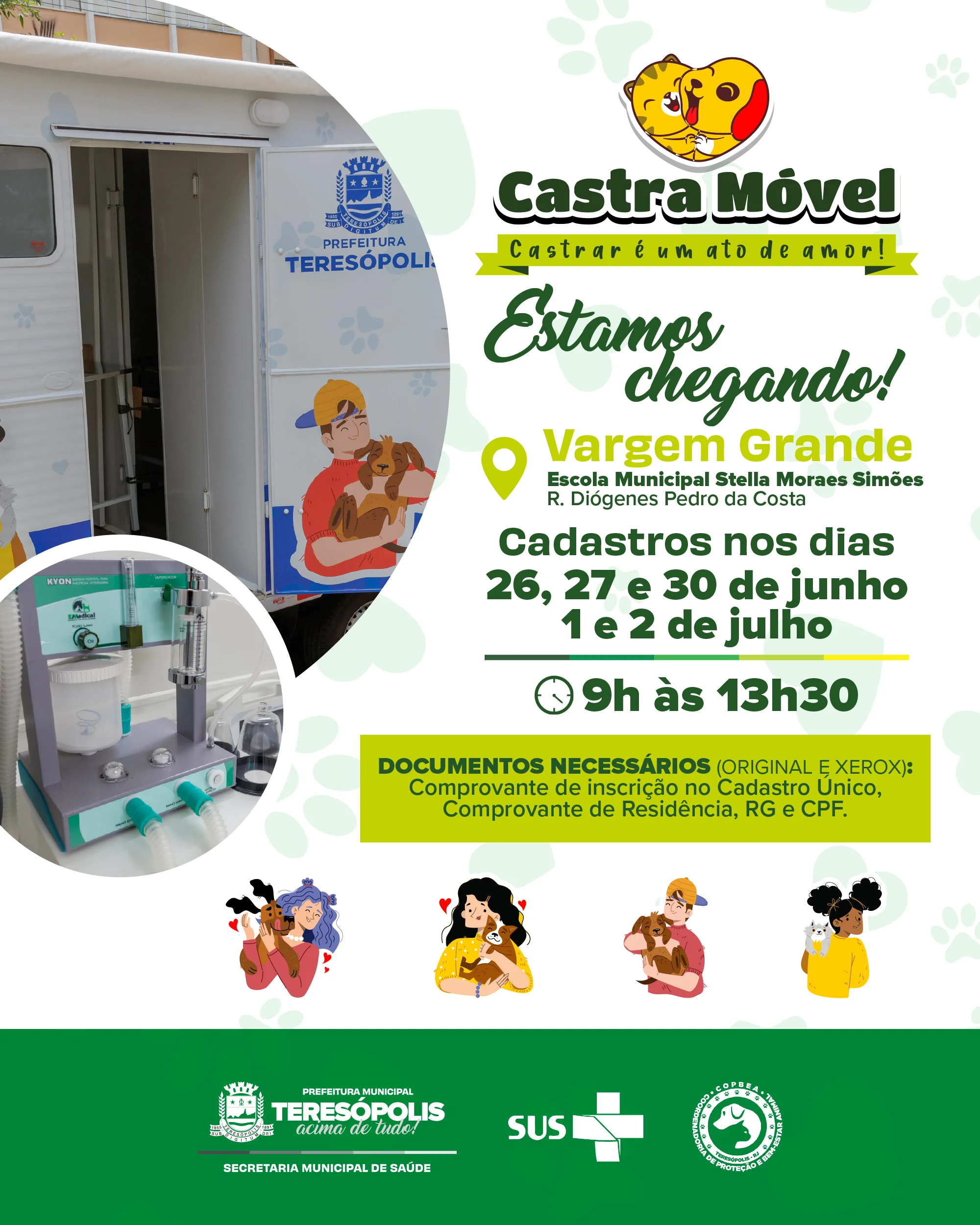No momento, você está visualizando Vargem Grande é o primeiro bairro do interior a receber o Castramóvel 