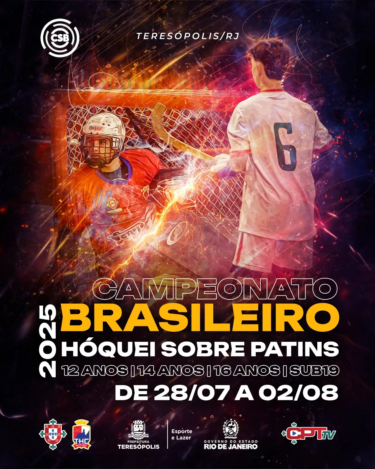 Leia mais sobre o artigo Teresópolis sedia Campeonato Brasileiro de Hóquei sobre Patins 2025/Categorias de Base