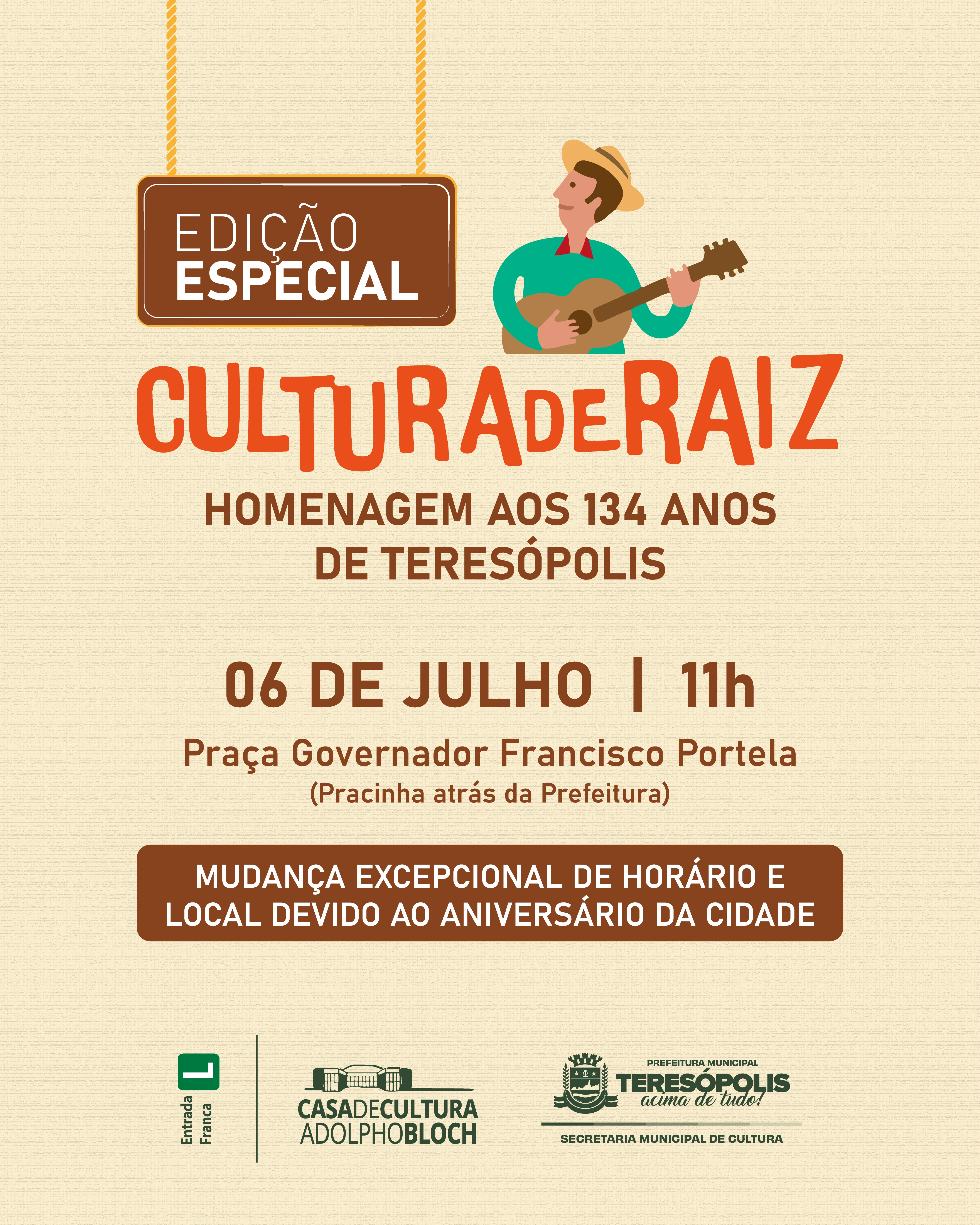 Leia mais sobre o artigo Teresópolis 134 Anos: Domingo tem Feira do Rolo, Cultura de Raiz na Várzea e  Música na Matriz